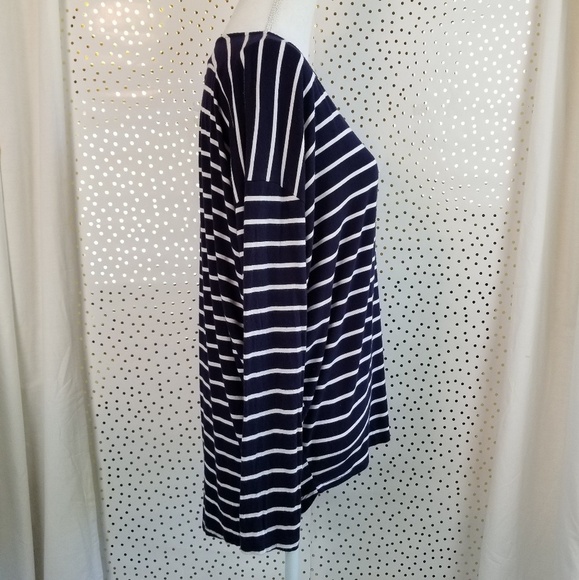 Francesca's Alya Striped Criss Cross Neck Top - Picture 3 of 6